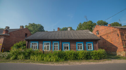 Fototapeta na wymiar Braslav city. Village between lakes.