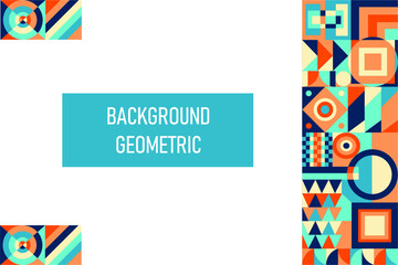 Abstract colorful geometric background for poster and cover