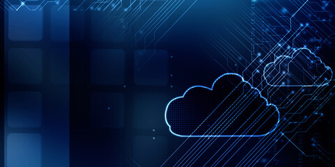 2d illustration technology Cloud computing 
