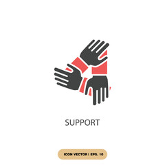 support icons  symbol vector elements for infographic web