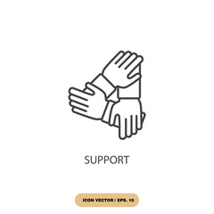 support icons  symbol vector elements for infographic web