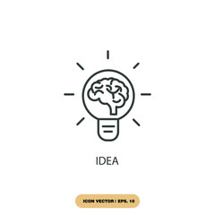 idea icons  symbol vector elements for infographic web