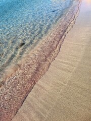 Roze zand op het strand, Kreta, Elafonissi Beach, Kreta