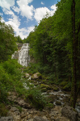 Fleur, papillon, cascade d'eau, rivière... florilège de la nature et beauté environnante.