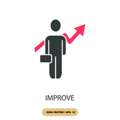 improve icons  symbol vector elements for infographic web