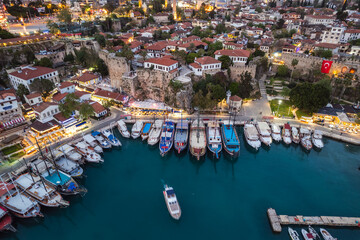 Fototapeta na wymiar Main tourist attractions of Antalya