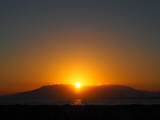 Sunset in the mountains