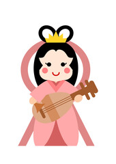 七福神のイラスト: 弁財天