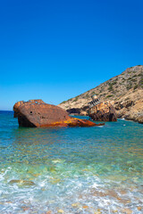 Olympia shipwreck of Amorgos island in Cyclades, Greece