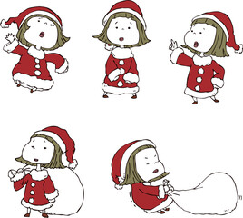 サンタクロースの女の子