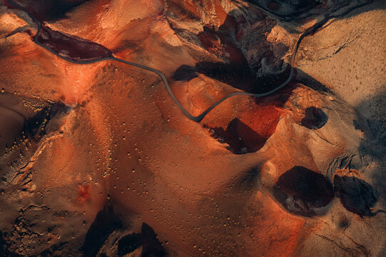 Vulkanlandschaft von Timanfaya mit der Drohne - Sonnenaufgang Lazarote (3)