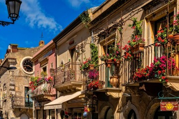 Old houses in Taormina