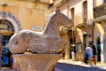 carved horse Taormina