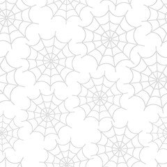 Seamless pattern Halloween with web spider vector illustration