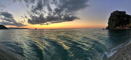 sunset over the sea - Scilla - Italy