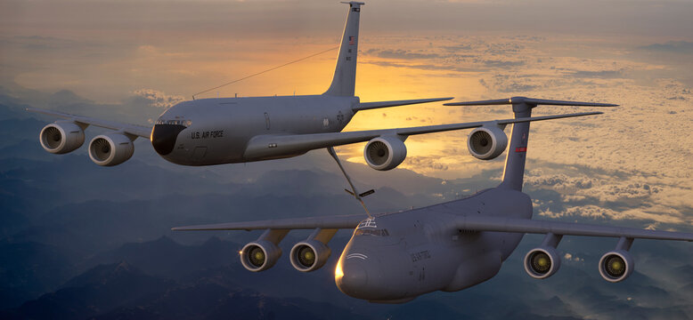Lockheed C-5 Galaxy - a heavy military transport aircraft built by the US Lockheed Corporation.