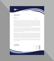 Corporate letterhead template or new letterhead design