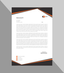 Corporate letterhead template or new letterhead design