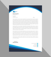 Corporate letterhead template or new letterhead design