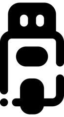Usb Drive Icon Glyph Style