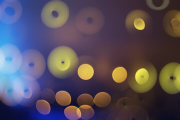 Blurred bokeh background. Abstract bokeh circles on background for layer overlay.