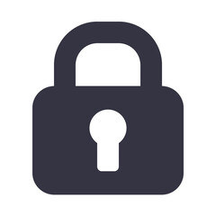 Lock vector icon - Security symbol with key and safe - Protection, safety, unlock, secret, privacy design
