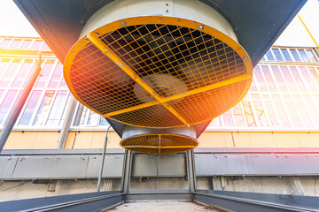 Close up Industry air conditioning of plant, dawn view