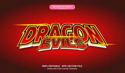 dragon evils special text effect