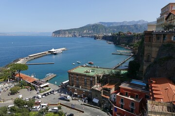 Sorrento town at the Amalfi coast of Italy