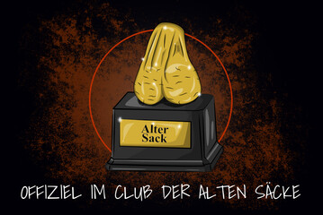Drawing (in german Zeichnung) – Alter Sack (old bag)