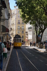 Plakat tranvía por las calles de Lisboa