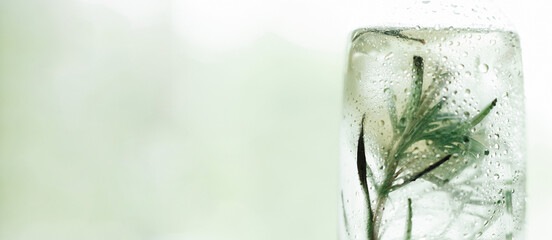 Cold drink on a white table