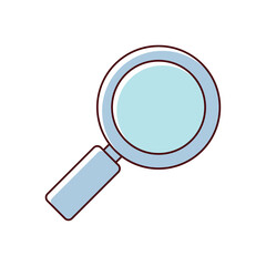 magnifier isolated icon