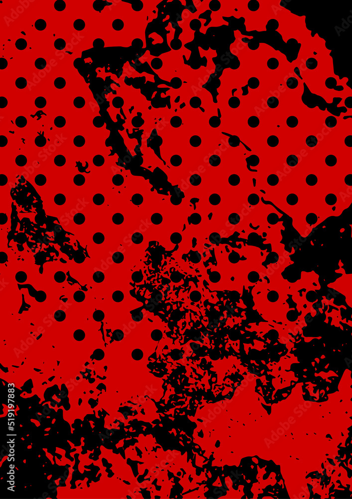 Poster random spotted abstract background effect, many dots. simple design. vector