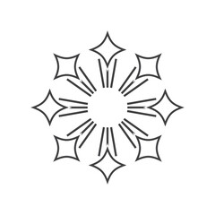 Star icon Template vector illustration design