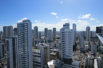 Skyline Buildings in Boa Viagem Beach, Recife, Pernambuco, Brazil