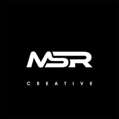 MSR Letter Initial Logo Design Template Vector Illustration