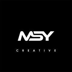 MSY Letter Initial Logo Design Template Vector Illustration