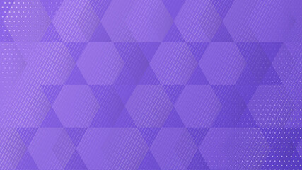 abstract purple background with lines and dots bubble web banner and has space for writing 