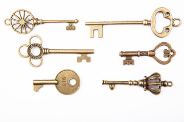 image of key white background 