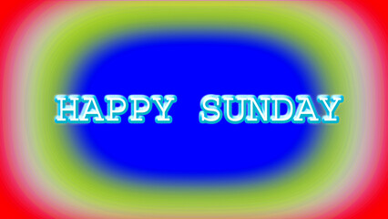 closeup the yellow blue disine on happy sunday on the yellow blue background.