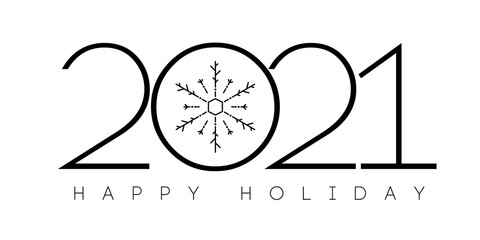 Fototapeta premium 2021 Happy New Year celebration template for layout design, calendar, holiday cover, flyer, brochure, party poster, greeting card, invitation. Luxury festive banner. vector 10 eps