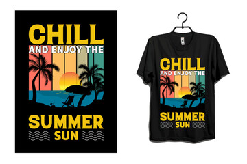 Summer t shirt design vector