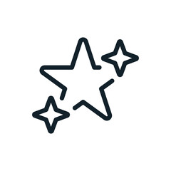 Stars linear icon. Special. Thin line customizable illustration. Contour symbol. Vector isolated outline drawing. Editable stroke