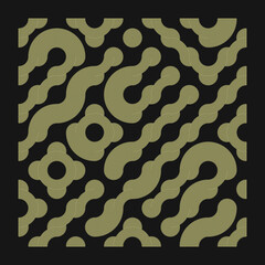 Color truchet tiling connections illustration