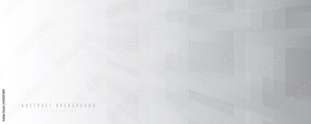 Poster abstract white and grey gradient geometric motion on white background. overlay square shape graphic.