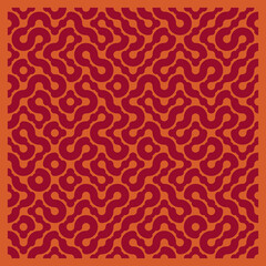 Color truchet tiling connections illustration