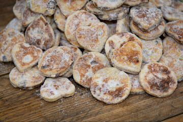 Welsh Cakes in Love Heart Shapes at a Wedding Reception