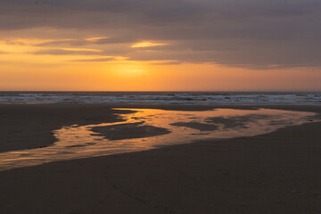 reflection on the beach