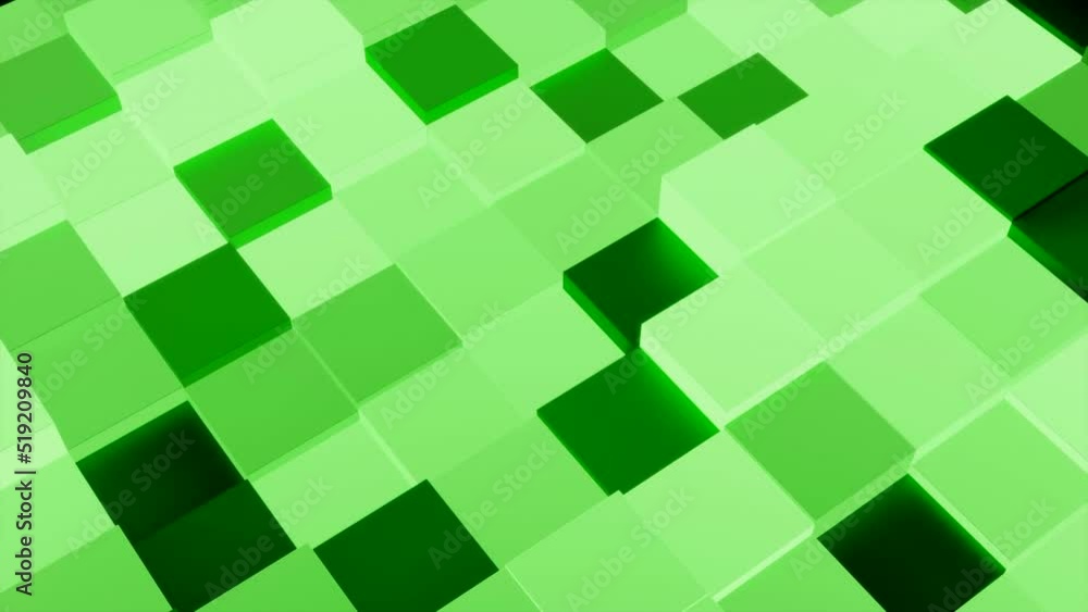 Poster background of squares moving in waves. design. 3d squares move in waves on the surface. wavy cubes w